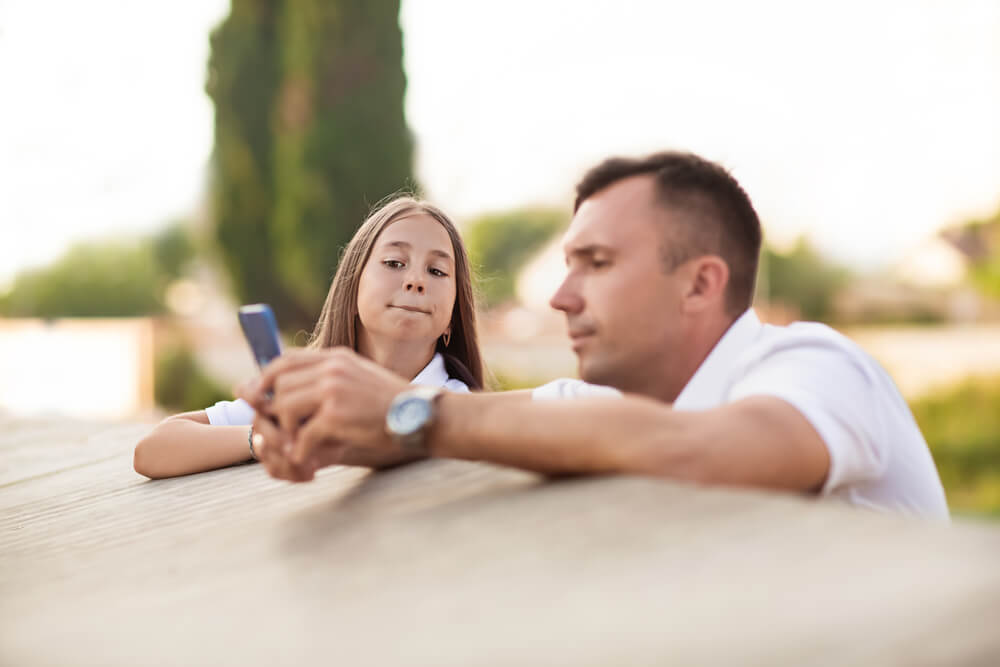 Can I Text My Child When They Are with My Ex?