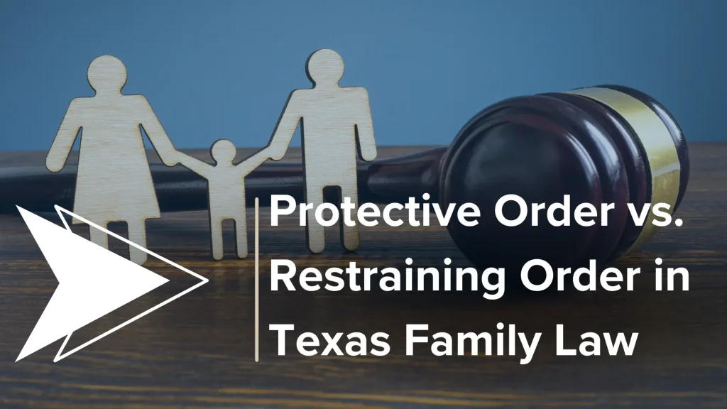 Protective Order vs. Restraining Order in Texas Family Law Image
